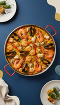 Saffron Ember Seafood Paella Bowl